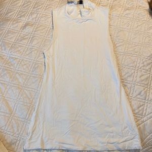 Express white turtleneck tank